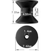 Boat Bow Stop Roller, Trailer Cable Guide Roller, Wear-Resistant, Heavy-Duty, Thickened