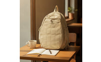 Lightweight Backpack with Side Pockets Water-Repellent Casual Backpack Multi-Pocket Daypack for Commuters, Students, Commuting, School, Travel