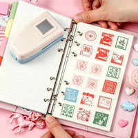 Paper Handheld Paper Punch Compact Handheld Paper Punch Easy-Topress-down Hole Punch for Crafters, Kids, Scrapbooking, Card Making, Classrooms
