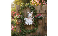 Rabbit Swing Ornament Easy to Hang Rabbit Swing Decoration Hand-Painted Look