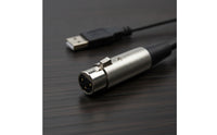 Plug-and-Play USB to XLR Cable in-Line XLR to USB Adapter Cable 3m High Fidelity for Home Recording, Karaoke