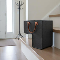 2 Pieces L-Shaped Storage Basket Portable Stair Storage Basket Easy to Clean