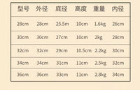 金色不锈钢火锅盆鸳鸯锅加厚双耳汤锅打边炉涮羊肉火锅电磁炉专用