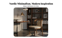 Upholstered Wood Frame Chair Modern Design Dining Seat Minimalist Design Ergonomic Supportrest for Study Room, Home Office