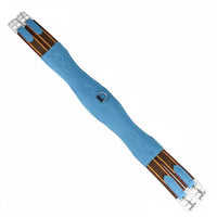 Contoured Girth Decorative Stitching Padded Horse Girth Metal Buckles