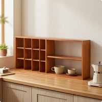 Desktop Storage Rack Slim Desk Storage Organizer Compact for Kitchen Counter