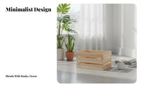 Wooden Crate Set Multi-Purpose Slatted Wood Crate adaptable Design for Shopkeepers
