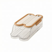 Clear Egg Storage Box with Lid Transparent Egg Storage Container Single-Layer Compact for Fridge