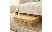 Rattan Storage Box Woven Lidded Storage Basket Finish Home Organizer