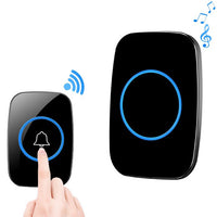 Smart Wireless Doorbell 1-to-1 No Logo, Long Range Remote Control, EU Plug
