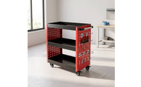 Rolling Tool Cart Three-Tier Mechanic Tool Cart  Adjustable for Mechanics, Technicians, Workshop, Repair Shop, Warehouse