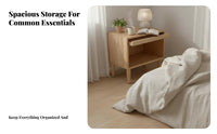 Rattan Bedside Table Nordic Inspired Rattan Bedside Cabinet Japanese Aesthetic