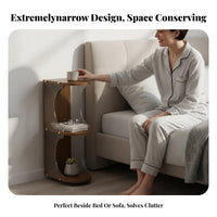 Narrow Bedside Cabinet Space-Saving Bedside Nightstand space-efficient for Small Spaces