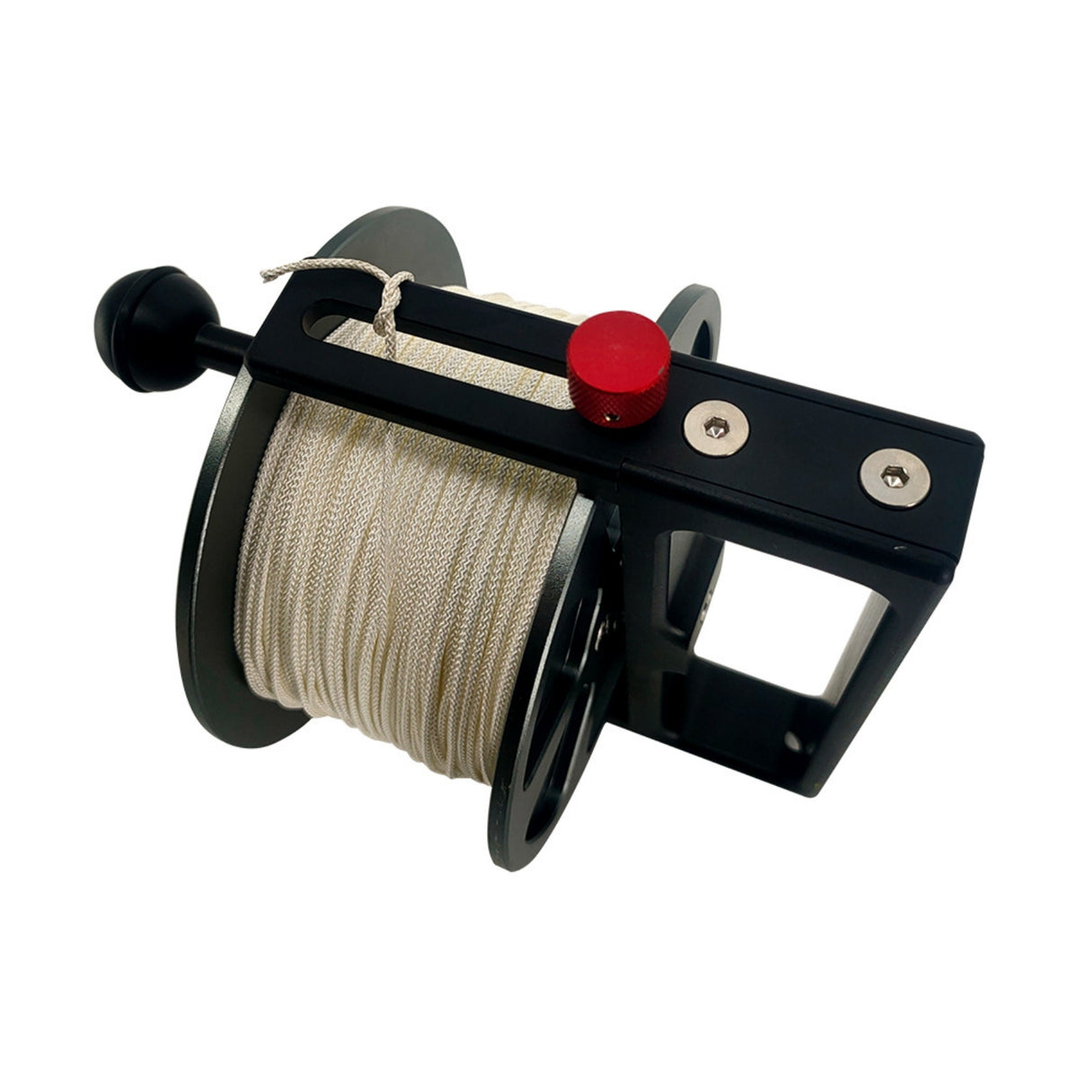 Diving Reel with Metal Frame Rigid Technical Diving Reel Compact for Divers, SMB Deployment