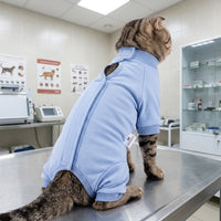 Cat Recovery Suit with Fasteners, Post-Operative Clothing for After Surgery