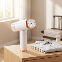 Foldable Handheld Steamer Portable Steamer with Stainless Steel Panel Compact Steam Iron 1000W for Apartment
