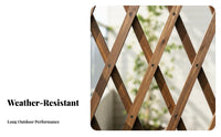 Expandable Wooden Trellis Adjustable Size Expandable Lattice Panel Decorative lattice Weather-Resistant for homeowners