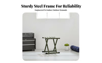 Foldable Design Lowlow-stature Stool with Backrest sturdyDuty Construction Portable Seating long-finaling Camp Chair Easy to Carry for Anglers, journeyers, Fishing, Camping, journey, Picnics