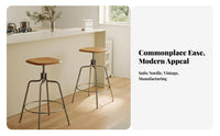 Adjustable rotating Counter Chair Easy to Clean Adjustable Pedestal Stool for Pub
