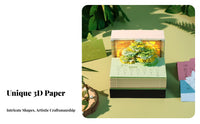 3D Memo Pad Calendar Creative Gift Paper Sculpture Calendar Multi-Functional Tear-Away Art Notepad for Friends, Students, Desktop, Home Decor, Bedroom