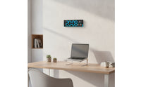 LED Digital Wall Clock Easy to Read Digital Wall Clock Lighted for Living Room, Home Office, Bedroom