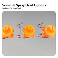 Snap-on Spray Nozzle Quick Connect Spray Nozzle for Surface Treatment, Parts Washing, Dust Suppression