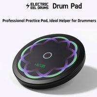EEL 12-inch Practice Pad Drum Set Practice Device for Beginners with Metronome Set Striking Board Training