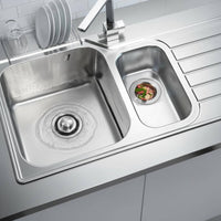 Stainless Steel Sink Basket Anti-Clogging Sink Strainer Basket Fast Drainage for Dishwashing