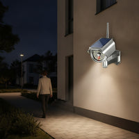 Security Light with Distant Control Motion-Activated Simulated Camera Light