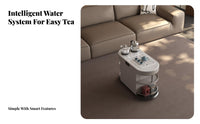 Integrated Kettle Tea Table Multi-Functional Design Household Furnishing Heat-Resistant Easy to Clean for Adults, Reception Area