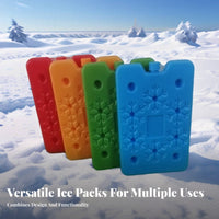 Reusable Ice Pack Leak-Resistant Reusable Freezer Brick Chiller Freezing Block for Athletes, Nursing Parents, Travel, Camping
