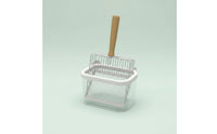 Metal Feline Litter Scoop with Holder Storage Base Feline Litter Scoop Stand Set