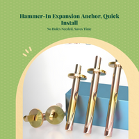 Zinc coated expansion bolt, concrete wall anchor, sturdyduty firm fixing, easy installation, 6mm