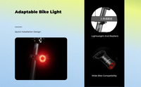 Brake-sensing bike light, bright LED.