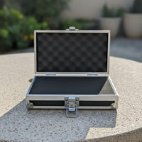 Aluminum Tool Case Lightweight Design  Hard Case Ergonomic Handle Foam Insert Storage Box for Technicians, Collectors