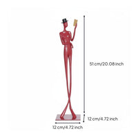 Reading Woman Statue Modern Reading Thinker Statue Artistic Woman Sculpture for Desk