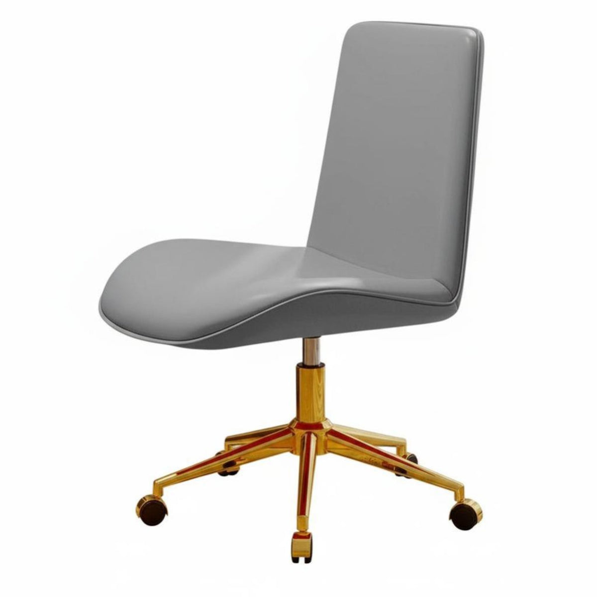 Upholstered Shellspine Caster Chair Nordic design Office Seating for Teens, Women