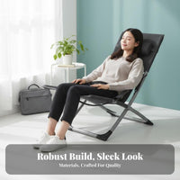 Single Recliner Cot sturdyDuty Adjustable Recliner with Mattress for Campers