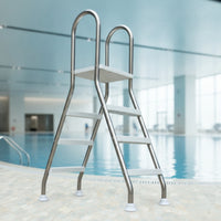 Above Ground Pool Ladder Stainless Steel Pool Ladder with Deck Anti-Slip for Families, Backyard Pools