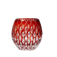 Kiriko-style Crystal Whiskey Glass, Light Luxury Retro