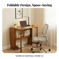Foldable Computer Desk Portable Small Folding Desk Installationcomplimentary for Bedroom