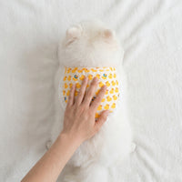 Cute Duck Print Dog Bandana and Scarf, Cloth Material Dog Bib with Tie-On Closure, Fashion Neckerchief for Small Medium and Large Samoyed Husky