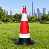 Red and White Color Cone, Triangle Cone, Construction Site, Parking Lot, Traffic Item 1 Piece