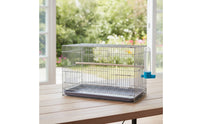 Bird Cage with Slide-out Tray Sturdy Enclosure Cage with Feeders Secure for Small Birds
