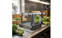 Double-rod Pressing Welded Metal Open-frame Square Tube Frame Vegetable Pressing Herb Bundling Frame with Slatted Base Structure Suitable for Culinary Prep Herb Sorting Kitchen Storage