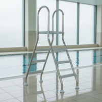 Above Ground Pool Ladder Stainless Steel Pool Ladder with Deck Anti-Slip for Families, Backyard Pools