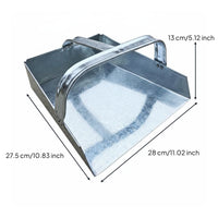 Galvanized Dustpan Reflective Metal Dust Pan Heavy Duty