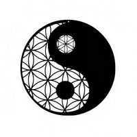 Yin Yang Metal Wall Decor 3D Effect Yin-Yang Wall Decoration Easy to Hang for Office