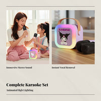 Wireless Kids Microphone, Bluetooth Speaker, Home Karaoke, Kuromi Theme, Family Fun