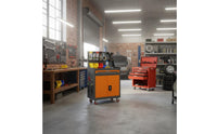 Wheeled Mobile Tool Trolley Easy to Clean Rolling Tool Cabinet Heavy Duty Mobile Workbench Locking for Mechanics, Repair Workers, Garage